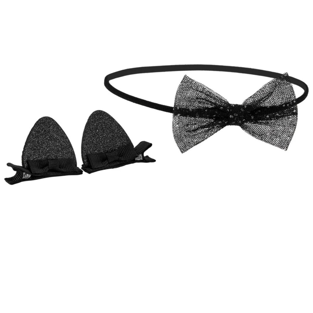 🪐Baby 3-Pack Halloween Bow Hair Clips